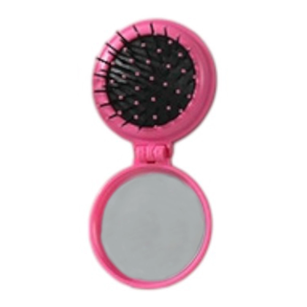 Round Folding Brush with Mirror